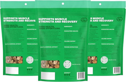 Get Joy Freeze Dried Dog Treat, 100% Beef Kidney, 4 Ounce Bag (Pack of 3), Single Ingredient Organ Meat, High Protein, Immune Health, Muscle Repair, Grain Free, Gluten Free, Made in USA