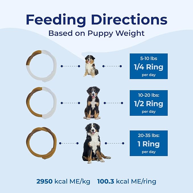 N-Bone Puppy Teething Rings Bag Variety Pack, Chicken & Pumpkin & Peanut Butter Flavor, Total Bags, 10.8-oz, 9 Rings,3 Count (Pack of 2)