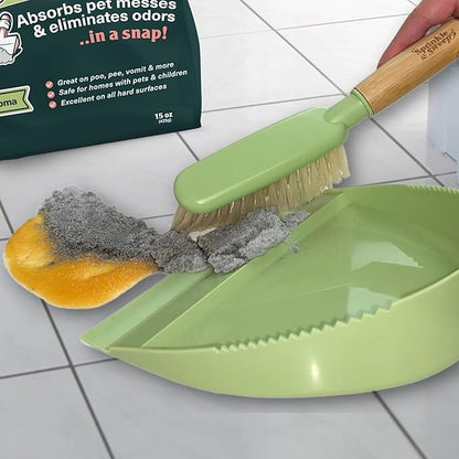 Sprinkle & Sweep: Pet Mess & Odor Cleanup - 15oz Bag - Dog Accident & Mess Clumping Powder, Remove Pee-Poop-Vomit from Hard Surfaces, Ultra-Absorbent