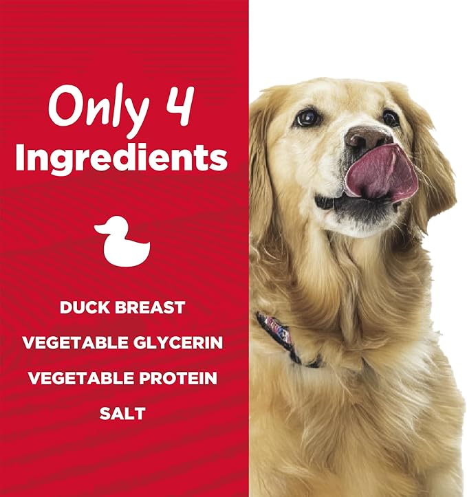Country Kitchen Duck Jerky Tender Dog Treats, Made with Real Duck, High Protein, Low Fat, No Artificial Colors, 3 oz