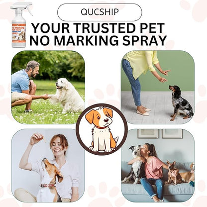 Qucship 16oz Control Your Dog's Indoor Behavior with This Special Spray, Stop Your Dog Wrong Marking with This Solution, Keep Your Home Clean with Our Dog Training Spray