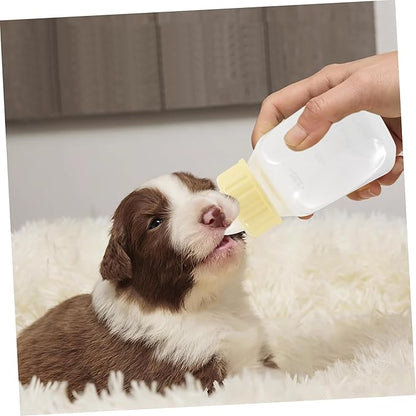 HANABASS Pet Nursing Bottle Kit for Puppies and Kittens Durable Feeding Bottle with Soft Nipple for Safe Drinking Small Animal Milk Feeder for Rabbits and Pets