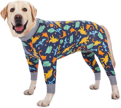 Dog Surgery Recovery Suit Onesies for Large Dogs Spayed Recovery Suit Cone Alternative After Surgery Abdominal Wounds Protector Dog Bodysuit for Medium Large Dogs Pajamas