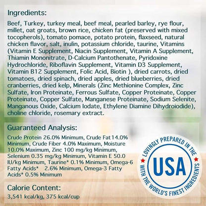 Chicken Soup for the Soul All Natural Premium Adult Dry Dog Food, Real Meat First Ingredient, No By-Products, Supports Gut & Immune Health, Beef & Brown Rice, 28lb