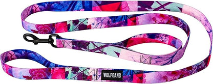 Wolfgang Heavy Duty Dog Leash, Pull-Tested for Walking & Training, Daydream Print, Dual Handle Large