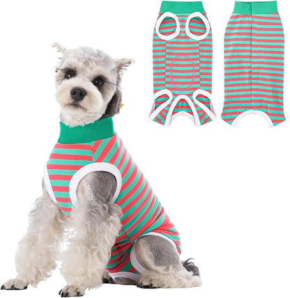 Coppthinktu Dog Surgery Recovery Suit for Dogs Cat Dog Onesie, Dog Recovery Suit Female for Small Medium, Pet Surgical Neuter Post-Surgery Suit E-Collar Alternative Anti Licking Abdominal Wounds