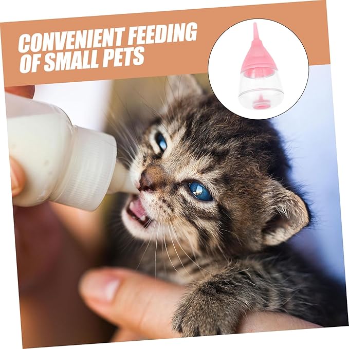 MERRYHAPY Silicone Nursing Bottle for Kitten Puppy Feeder Cat Dog Milk Replacer Animal Feeding Bottle