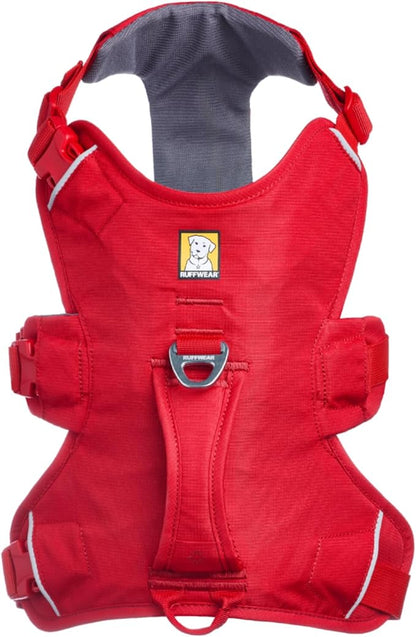 Ruffwear, Web Master, Multi-Use Support Dog Harness, Hiking and Trail Running, Service and Working, Everyday Wear, Red Canyon, X-Small