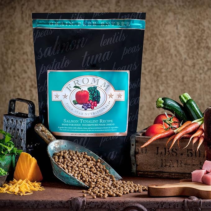 Fromm Four-Star Nutritionals Salmon Tunalini Dog Food - Premium Dry Dog Food - Salmon Recipe - 4 lb