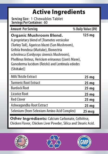 PET SUPPLEMENTS & NUTRITION LLC cat Itchy Skin - Immune Support for Cats - Healthy Immune Response - Vet Recommended - Milk Thistle Powder for Cats - 3 Bottles (180 Chewable Tablets)