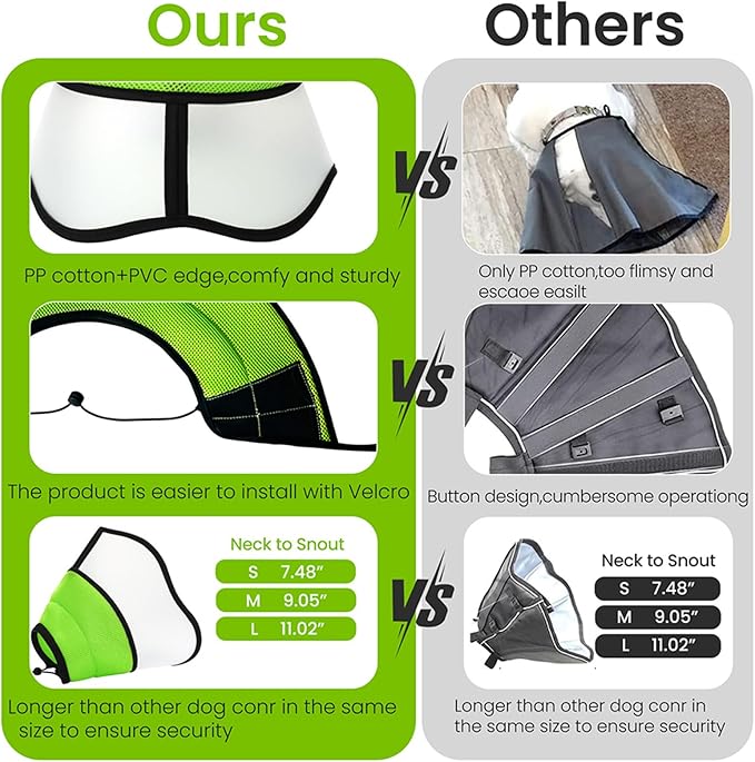 Avaner Dog Cones Recovery Collars: Dog Soft Protective After Surgery Collars for Small Medium Dogs