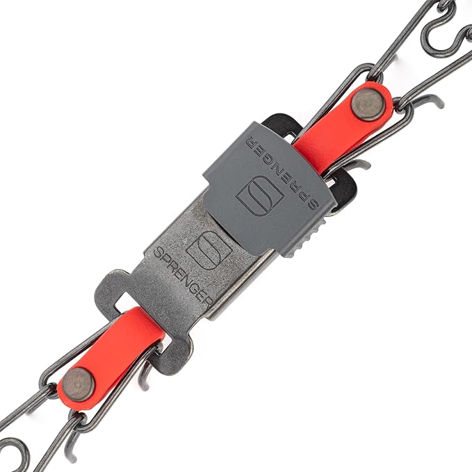Herm Sprenger Black Stainless Steel Dog Collar with Quick Release ClicLock Buckle O-Ring Biothane Insert Training Collar Made in Germany (Cherry Red, 16in x 2.25mm(Neck Size up to 13-14in))