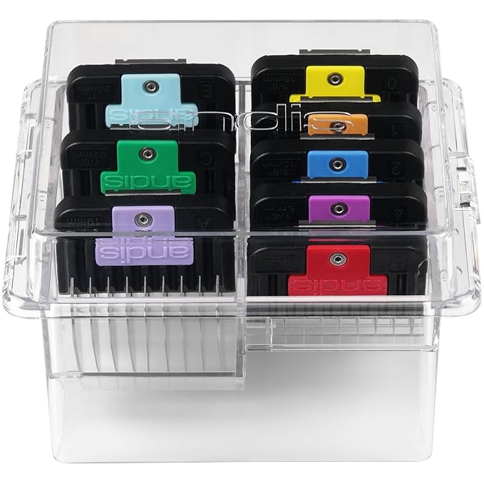 Andis - set of combs lifted stainless steel parts 8