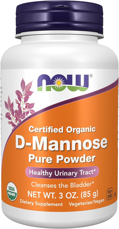 NOW Foods Supplements, D-Mannose Powder for Immune Support, Non-GMO Project Verified, Healthy Urinary Tract*, 3-Ounce