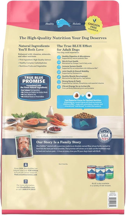 Blue Buffalo Life Protection Formula Adult Dry Dog Food, Helps Build and Maintain Strong Muscles, Made with Natural Ingredients, Salmon & Brown Rice Recipe, 34-lb. Bag