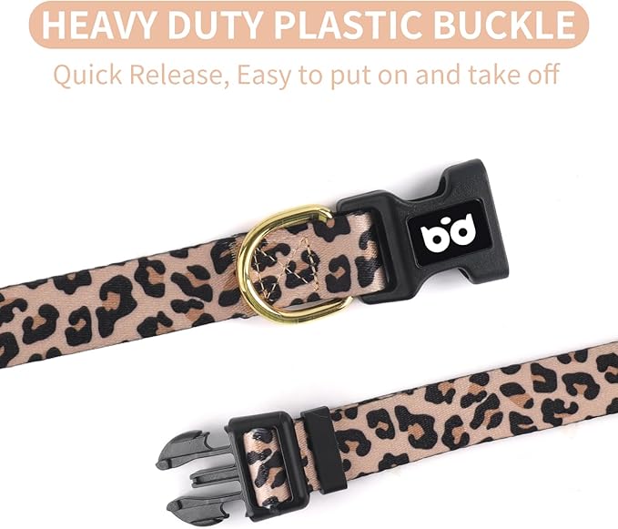 QQPETS Adjustable Soft Dog Collar: Print Flower Pink Multicolor Cute Patterns for XS Small Medium Large Pet Girl Boy Puppy Walking Running Training