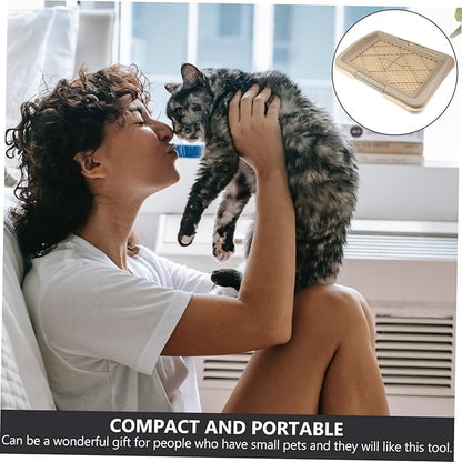 BESPORTBLE Small Thickened Puppy Toilet Tray Indoor PET Training Toilet Non-Slip Design Easy to Clean Household Dog Tray for Potty Training