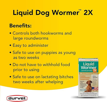 Durvet 2X Liquid Wormer, 2-Ounce