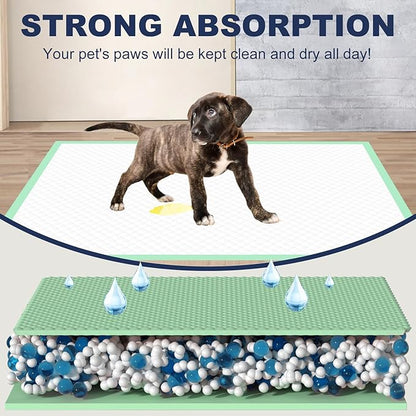 Dog Pee Pads Extra Large 30" × 36" - 40 Count, XXL Urine Underpads｜Unscented Green Pet Pee Pads, Super Absorbent & Leak-Proof Potty Pads for Doggies