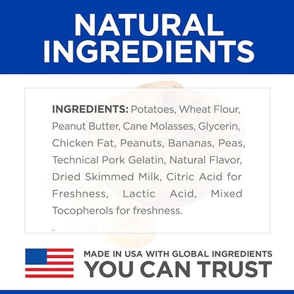 Hill's Natural Soft Savories Dog Treats, Peanut Butter & Banana, 8 oz. Bag