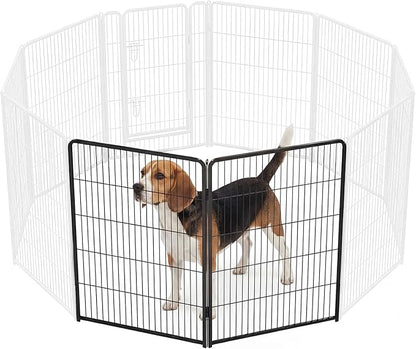 NEWBULIG Dog Playpen for Indoor 40 Inch 2 Panels - Portable Heavy Duty Metal Pet Exercise Pen, Foldable Small Medium Large Dog Puppy Playpen Fence for Outdoor RV, Camping, Yard, Garden
