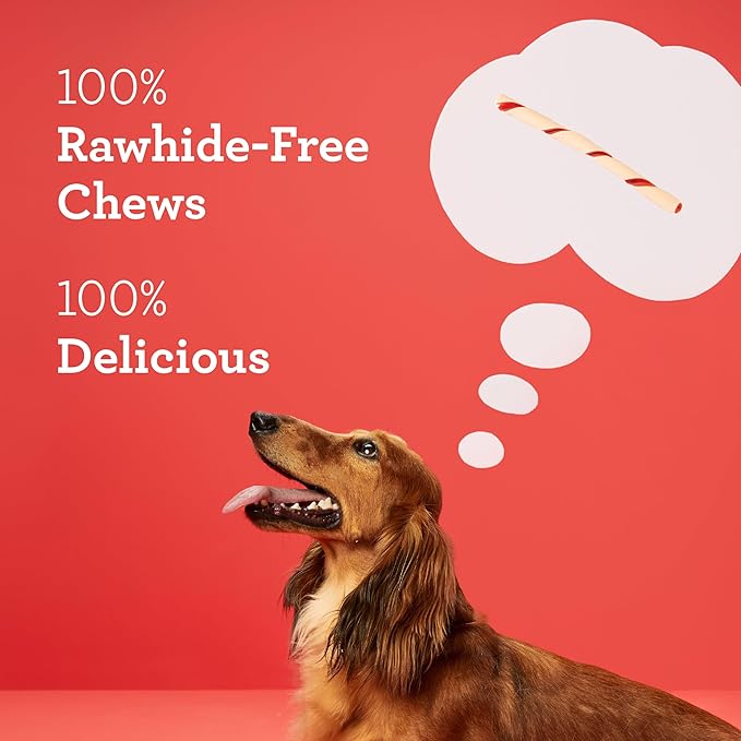 DreamBone Twist Sticks Chews for Dogs, 50 Count, Treat Your Dog to Easy-to-Digest Rawhide-Free Chews Made with Real Vegetables and Chicken