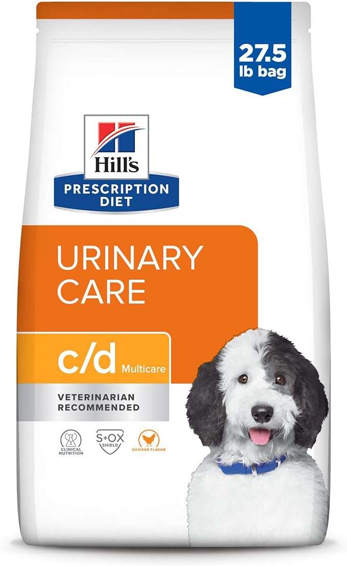Hill's Prescription Diet c/d Multicare Urinary Care Dry Dog Food, Chicken, 27.5 lb. Bag