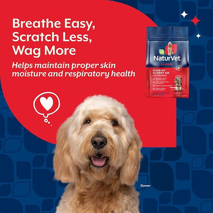 NaturVet Scoopables Aller-911 Dog Allergy Support Vitamins - Supports Immunity & Seasonal Allergies in Dogs - Hickory Smoked Bacon Flavored Pet Health Supplement | 11oz Bag