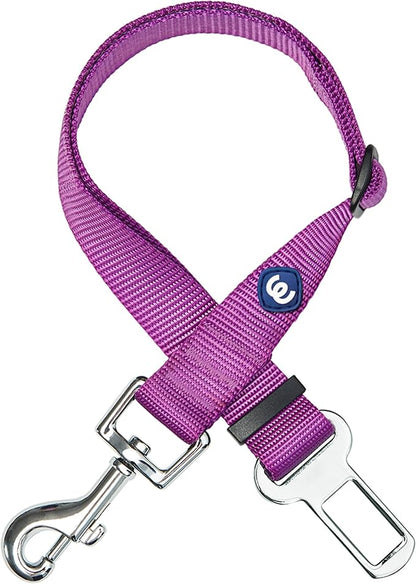 Blueberry Pet Dog Seatbelt for Car - Heavy Duty, Adjustable Fit, Violet, 16.5-25.5 Inch, Medium Dogs, Classic, Durable, Car Seatbelt Restraint