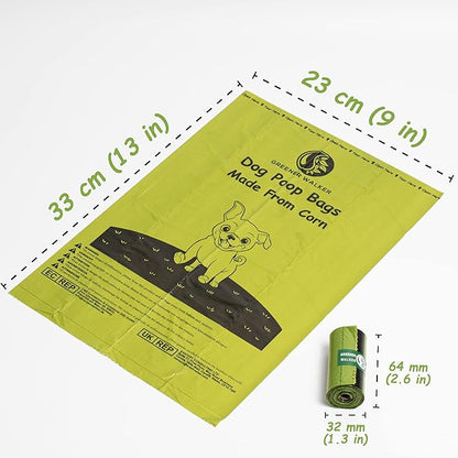 GREENER WALKER Poop Bags for Dog Waste-540 Bags,Extra Thick Strong 100% Leak Proof Dog waste Bags (Deep Green)