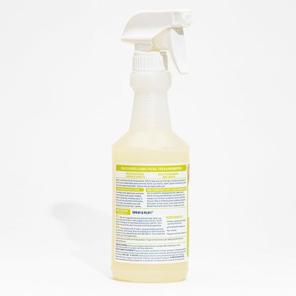 Wondercide - Flea, Tick & Mosquito Spray for Pets and Home with Natural Essential Oils - Killer, Control, Prevention, Treatment - Lemongrass 16 oz