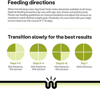 Wild Earth Vegan Dry Dog Food Performance Formula | Plant-Based Vegetarian Kibble | Wheat-Free, Allergen-Free, Veterinarian-Developed | Veggie Supreme Flavor, 18lb Bag