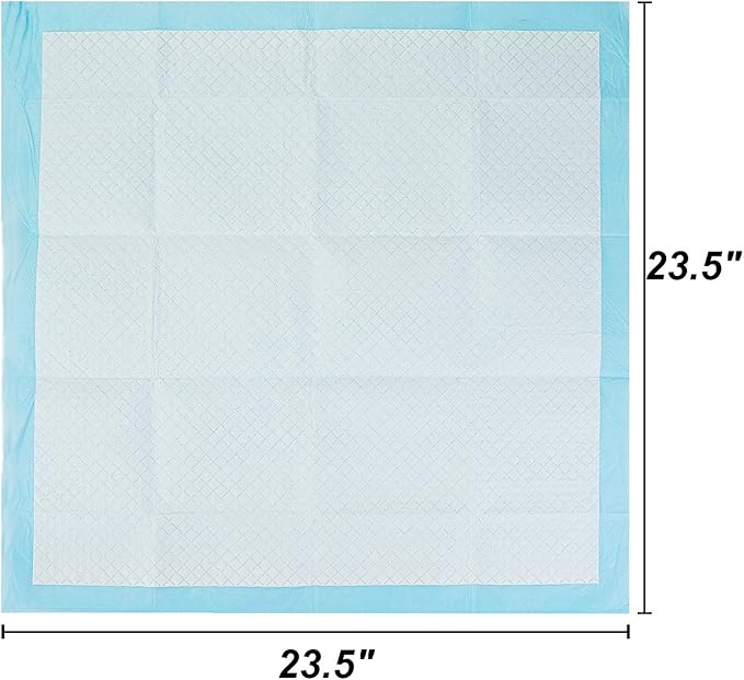Bolux Dog and Puppy Training Pads， Disposable Dog Pee Pads (40, 23.5"*23.5"(60*60cm))