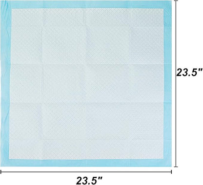 Bolux Dog and Puppy Training Pads， Disposable Dog Pee Pads (40, 23.5"*23.5"(60*60cm))