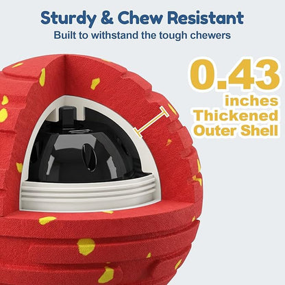 Interactive Dog Toys with Remote Control, Smart Interactive Dog Ball with 3 Modes, Auto-Moving&Bouncing, High-Resilience&Chew Resistant E-TPU Dog Ball, IPX6 Waterproof, Rolling Ball Dogs