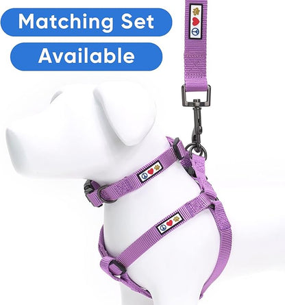 Pawtitas Solid Step-in Dog Harness – Adjustable No-Pull Vest for Puppies to Seniors, Safe & Comfortable XS Orchid