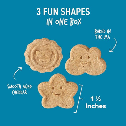 Cloud Star Wag More Bark Less Crunchy Grain Free Dog Treats, Cheddar Cheese, 14 oz. Box (Pack of 2)