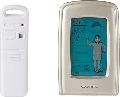 AcuRite 00827 What-to-Wear Wireless Weather Forecaster white, 0.5