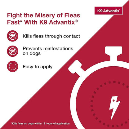 K9 Advantix Flea, Tick & Mosquito Prevention for Dogs 11-20 lbs. Flea Drops for Medium Dogs Apply Monthly 2 Treatments (Pack of 2)