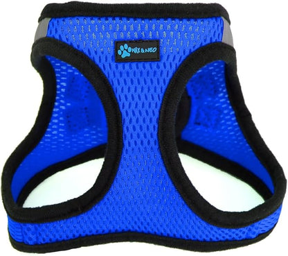 Max and Neo Nanu Small Dog Reflective Dog Harness - We Donate a Harness to a Dog Rescue for Every Harness Sold (Small,Blue)