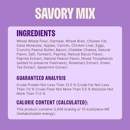 Wellness Old Mother Hubbard Classic Savory Mix Dog Biscuits, Natural Training Treats, 3 Flavors, Mini Size, 20 oz Bag