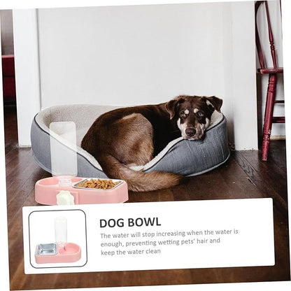 Milisten 1set Detachable Automatic Pet Feeder Dual Bowls for Cats and Dogs Convenient Hanging Design for Easy Cleaning and Refilling for Home and Pet Shops Box