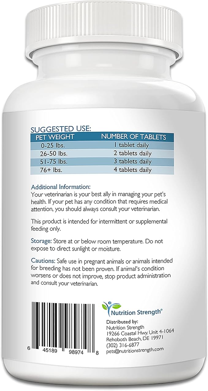 Quercetin for Dogs with Bromelain to Support Balanced Immune System, Promote Inflammatory Relief & Antioxidant Activity, Quercetin for Dog Allergies, 120 Chewable Tablets