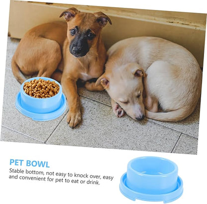 Plastic Feeding Bowl Pet Water and Food Dispenser for Dogs Lightweight and Easy to Material for Indoor Use