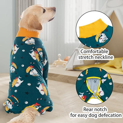 Dog Surgery Recovery Suit Onesies for Large Dogs Spayed Recovery Suit Cone Alternative After Surgery Abdominal Wounds Protector Dog Bodysuit for Medium Large Dogs Pajamas