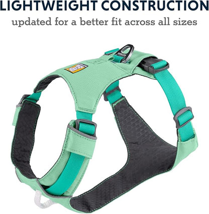 Ruffwear, Hi & Light, Everyday Lightweight Dog Harness, Trail Running, Walking, Hiking, All-Day Wear, Alpenglow Pink, Small