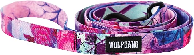 Wolfgang Heavy Duty Dog Leash, Pull-Tested to Over 800 lbs for Walking & Training, Daydream Print, Small