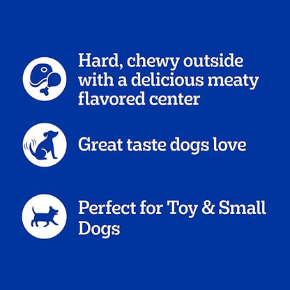 Pedigree Mini Jumbone Small Dog Treats, Dog Bone Like Shell with Beef Flavor, 12 Treats (Pack of 7)