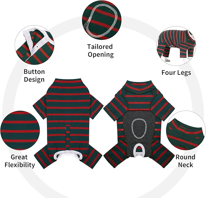 Post Surgery Dog Shirt - Male/Female, Anti-Licking Dog Snugly Onesie, E-Collar Alternative