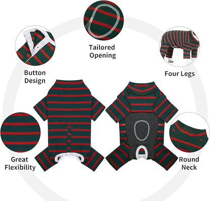 Post Surgery Dog Shirt - Male/Female, Anti-Licking Dog Snugly Onesie, E-Collar Alternative